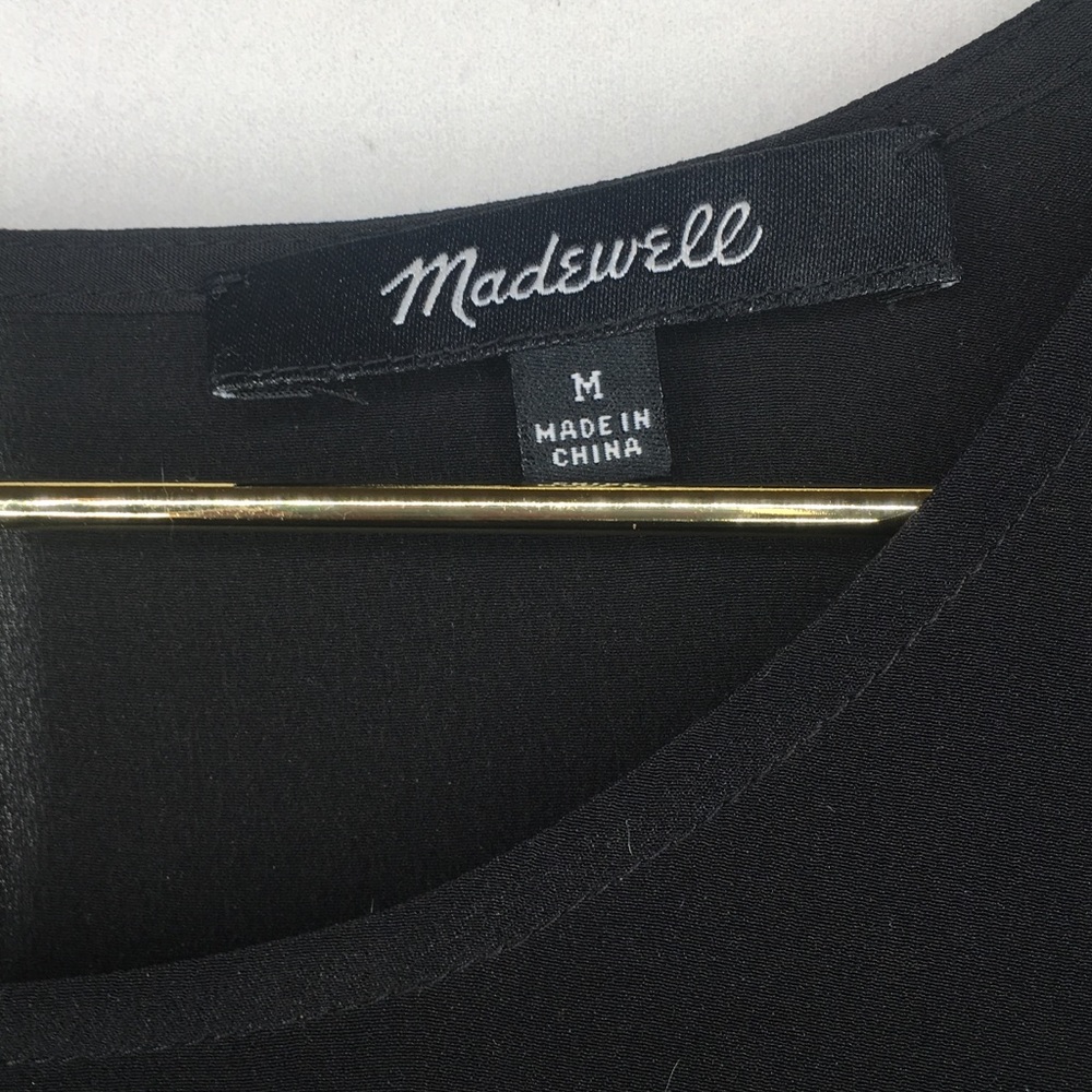 Madewell Lace Hem Cold Shoulder Top - Picture 4 of 4